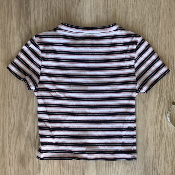 H&M Divided Striped Crop Tshirt - Picture 8 of 9